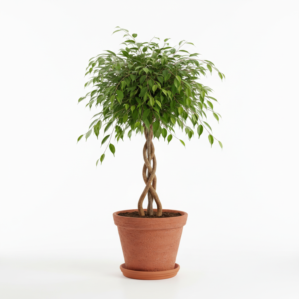 Ficus Benjamina Weeping Fig with braided trunk